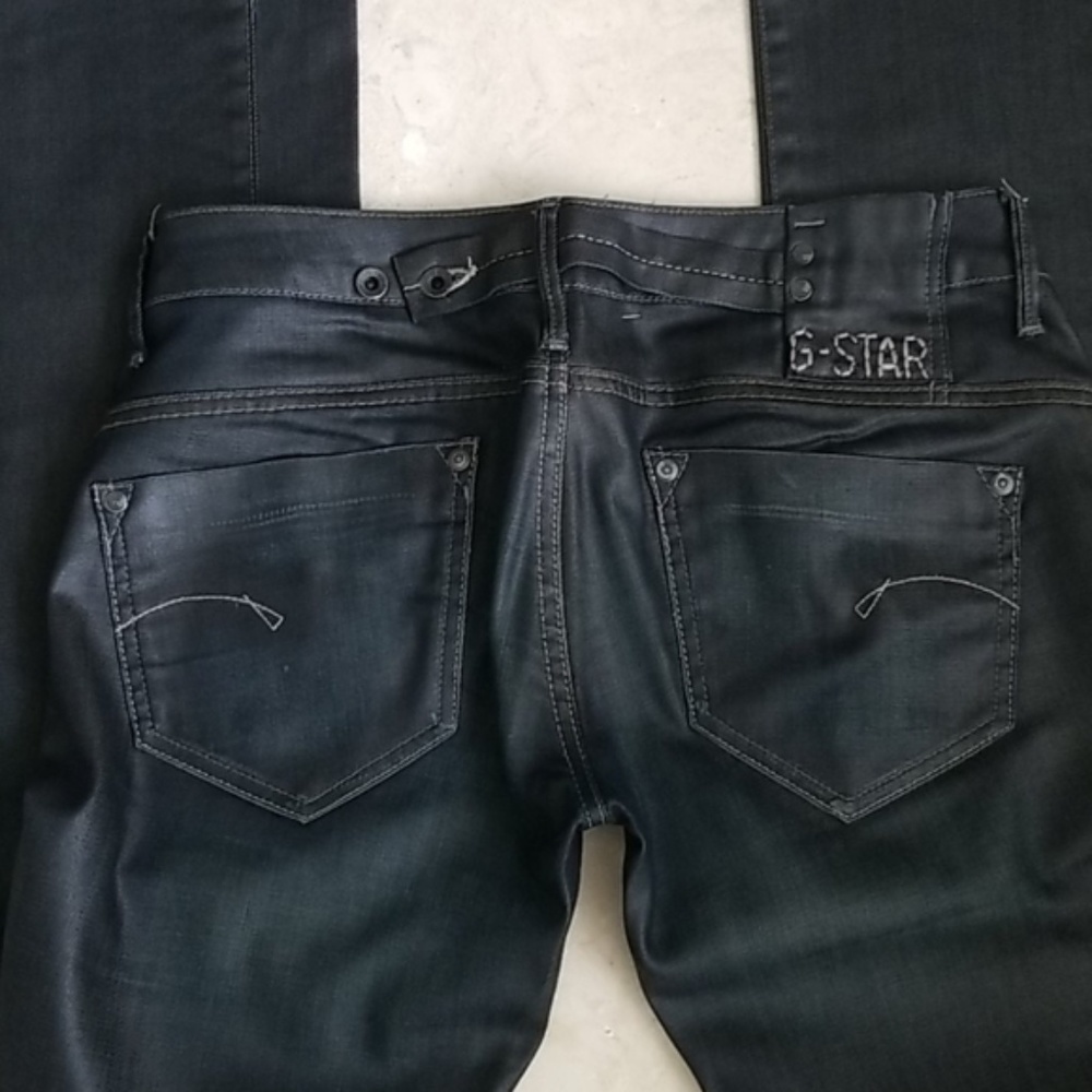 G STAR Raw Midge Straight denim  waxed gray/blue